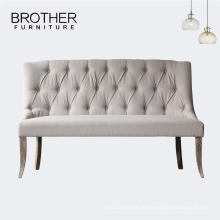 Sofá elegante da tela do sofá do lazer de estofamento do estilo de Europa para o vestíbulo